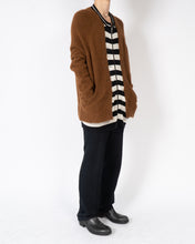 Load image into Gallery viewer, FW18 Muscari Brown Huge Zipped Cardigan Sample