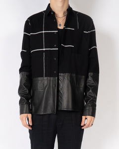 FW19 Military Shirt with Leather Sample