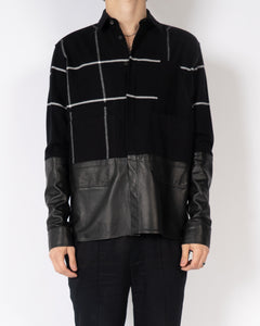 FW19 Military Shirt with Leather Sample