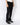 SS21 Black Embossed Striped Pyjama Viscose Trousers