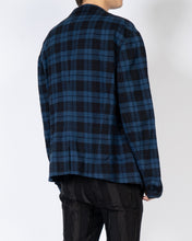 Load image into Gallery viewer, FW17 Blue Checked Officers Jacket Sample