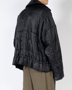 FW17 Quilted Black Oversized Nylon Jacket Sample