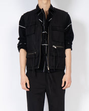 Load image into Gallery viewer, SS19 Black Cotton Army Waistcoat