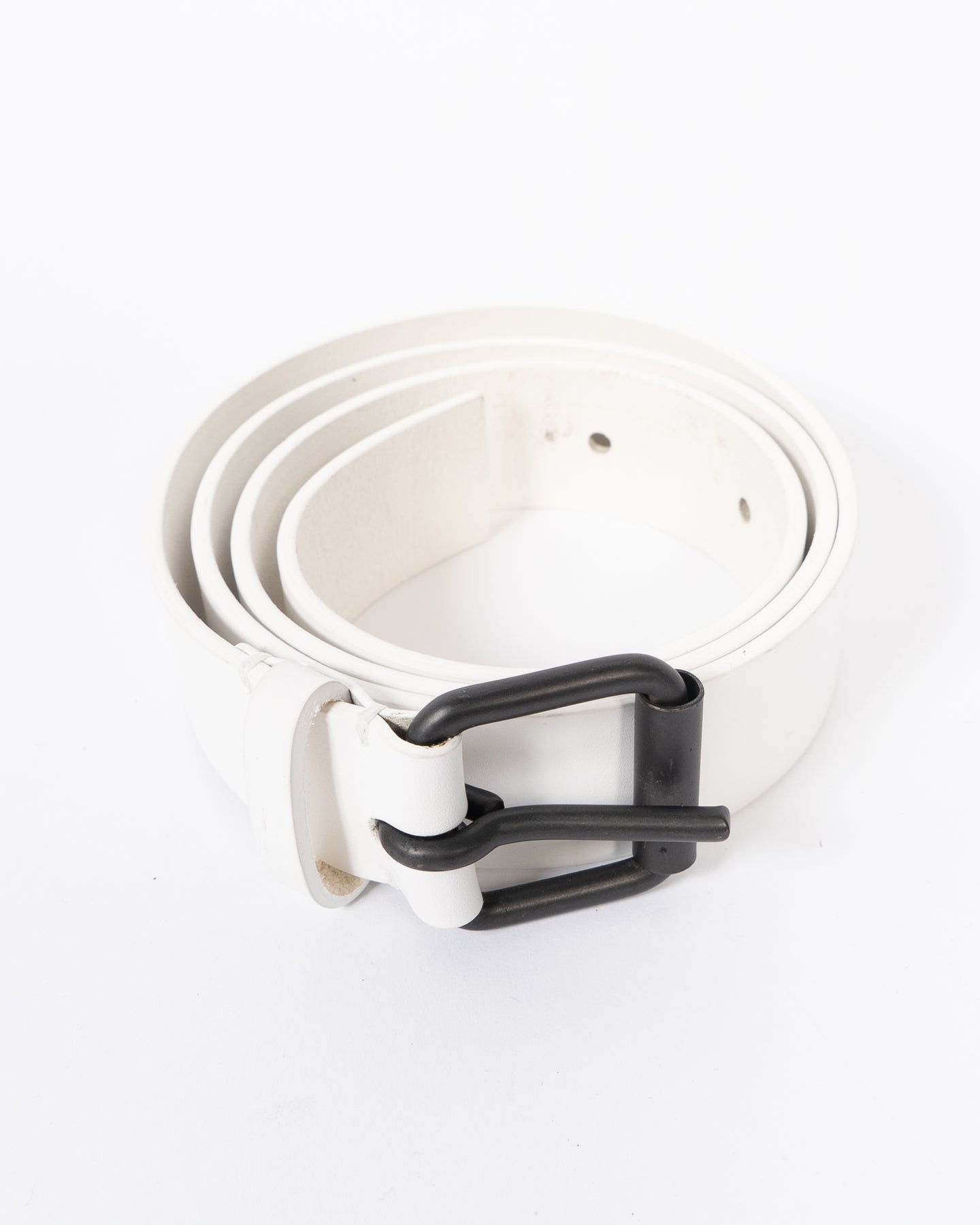 SS17 Classic White Leather Belt
