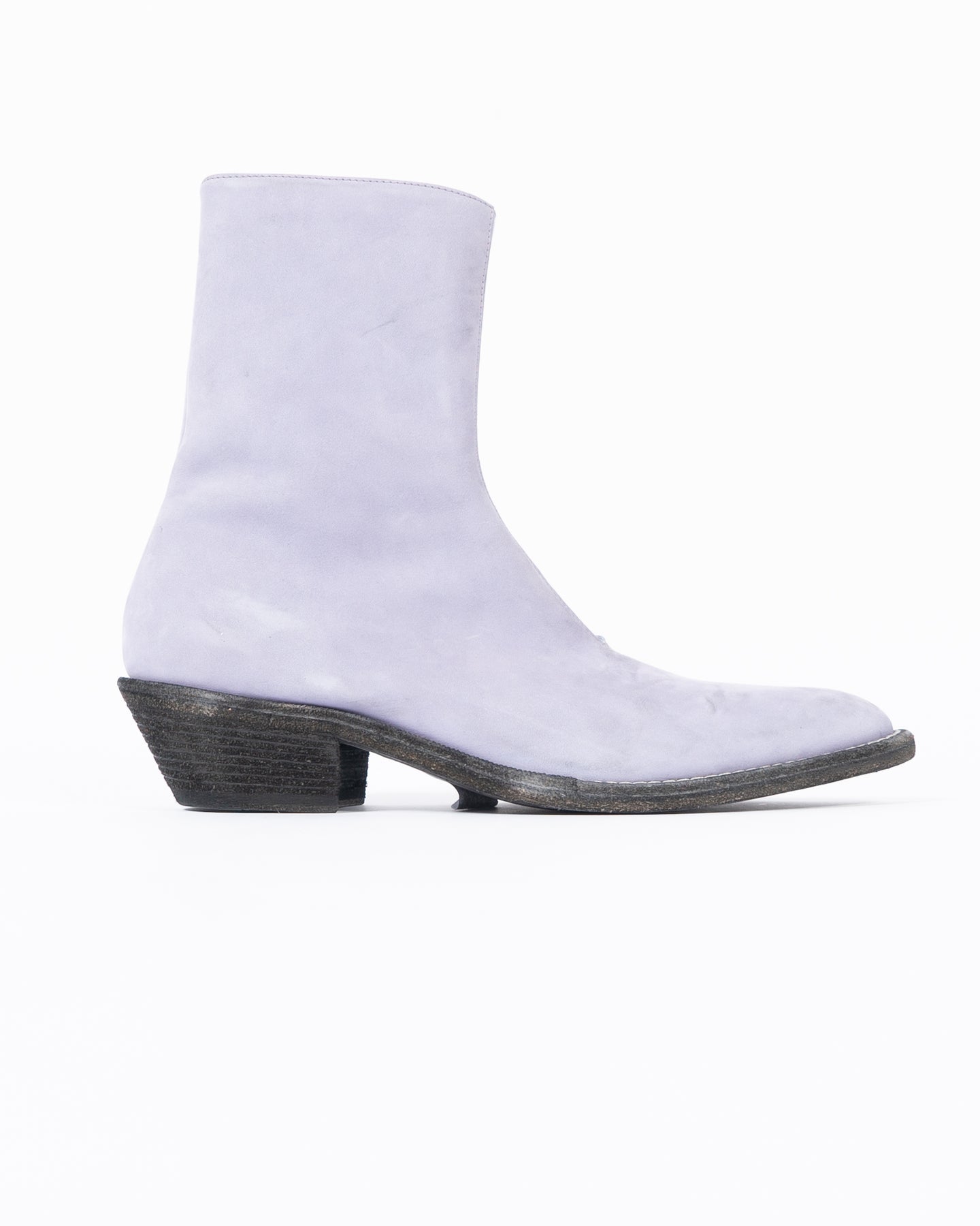 FW19 Lilac Suede Leather Western Boots