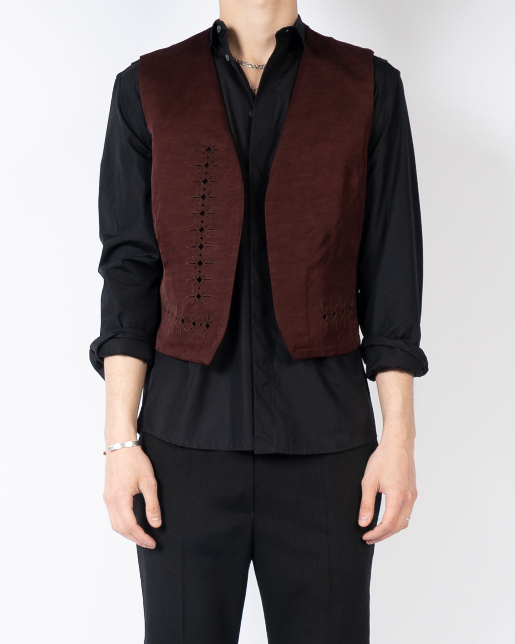 SS19 Chocolate Lasercut Waistcoat