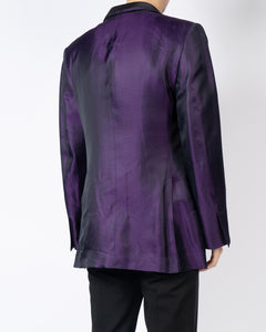 SS12 Purple Silk Jacquard Blazer