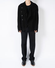 Load image into Gallery viewer, FW17 Black Officiers Wool Blazer Jacket