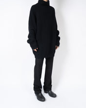 Load image into Gallery viewer, FW16 Black Oversized Turtleneck Knit Sample