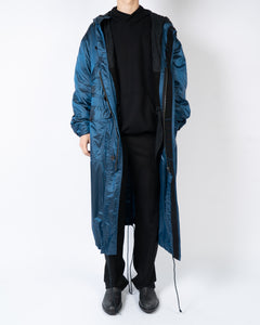 FW17 Hirst Blue Oversized Nylon Coat