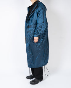 FW17 Hirst Blue Oversized Nylon Coat