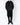 SS20 Black Mixed Fabric Painter Coat