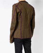 Load image into Gallery viewer, FW15 Brown Combat Jacket with Velvet Detailing