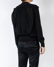 Load image into Gallery viewer, SS20 Black Distressed SilkBomber Jacket