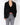 SS18 Black One-Button Officier Blazer Sample