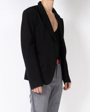 Load image into Gallery viewer, SS18 Black One-Button Officier Blazer Sample
