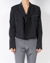 Load image into Gallery viewer, SS18 Black &amp; White Cropped Double Breasted Blazer Sample