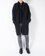 Load image into Gallery viewer, SS17 Black Cotton Workwear Coat Sample
