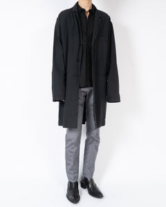 SS17 Black Cotton Workwear Coat Sample