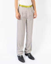 Load image into Gallery viewer, SS20 Grey Trousers with Green Taroni Waist