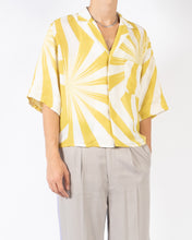 Load image into Gallery viewer, SS19 Yellow Short Sleeve Boxy Silk Shirt