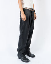 Load image into Gallery viewer, SS20 Leather Trousers with Leopard Waist Sample
