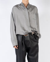 Load image into Gallery viewer, SS18 Grey Satin/Silk Shirt