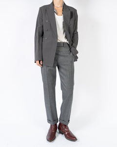 SS19 Grey Double Breasted Blazer