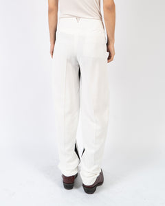 FW19 Two Tone Trousers White