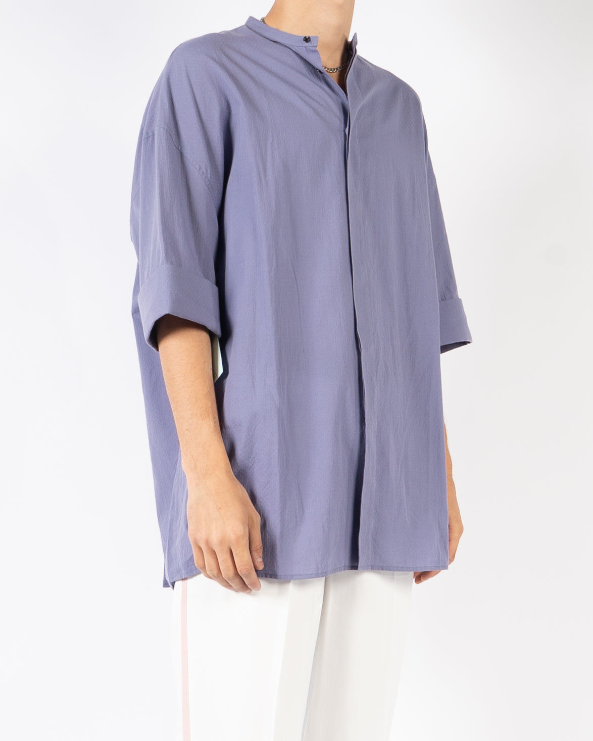 SS18 Lilac Oversized Short-Sleeve Shirt