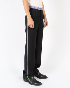 SS20 Black Oversized Taroni Waist Trousers Sample