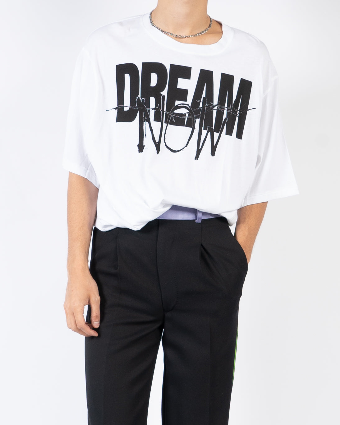 SS19 Printed T-Shirt "Dream Now" White