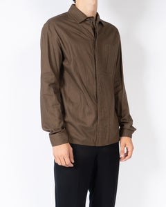 FW17 Brown Cotton Army Shirt