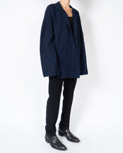Load image into Gallery viewer, FW19 Navy Oversized Cashmere Cardigan