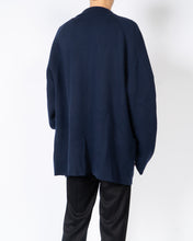 Load image into Gallery viewer, FW19 Navy Oversized Cashmere Cardigan