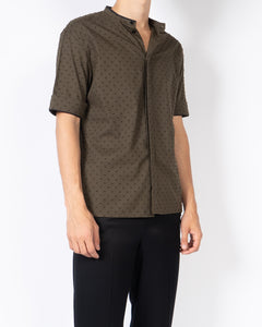 SS18 Brown Dotted Short-Sleeve Shirt