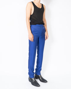 SS20 Night Blue Narrow Waistband Trousers Sample