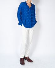 Load image into Gallery viewer, FW19 Blue Polkadot Silk Shirt