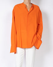 Load image into Gallery viewer, SS17 Oversized Orange Mandarin Collar Shirt 1of1 Sample