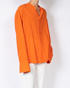 SS17 Oversized Orange Mandarin Collar Shirt 1of1 Sample