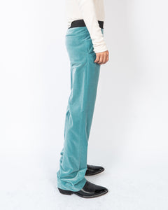FW20 Absynthe Velvet Trousers 1 of 1 Sample