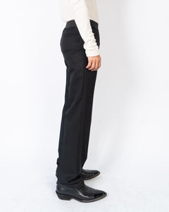 FW20 Miles Black Elastic Waist Trousers Sample