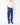 SS20 Sapeur Royal Blue Checked Silk Trousers