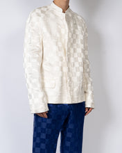 Load image into Gallery viewer, SS20 Sapeur White Checked Silk Jacket Sample