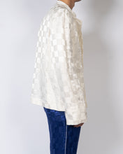 Load image into Gallery viewer, SS20 Sapeur White Checked Silk Jacket Sample