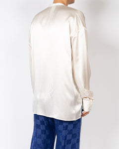 FW20 Oversized Ivory Silk Shirt Sample