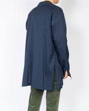 Load image into Gallery viewer, SS11 Oversized Navy Embroidered Lining Robe