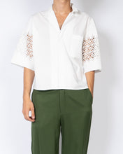 Load image into Gallery viewer, SS19 White Lasercut Short-Sleeve Shirt