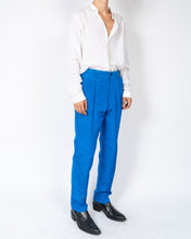 Load image into Gallery viewer, SS20 Royal Blue Commodore Pleated Trousers