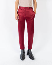Load image into Gallery viewer, FW19 Cropped Red Satin Trousers